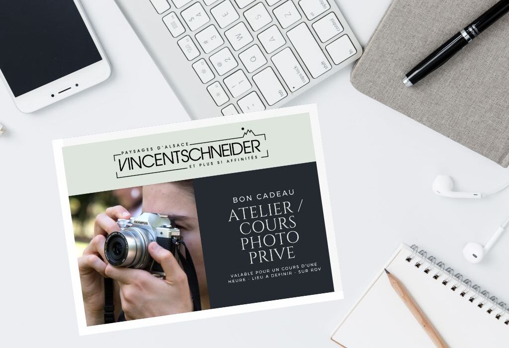 Bon cadeau pour cours photo privé en Alsace et dans le Grand Est