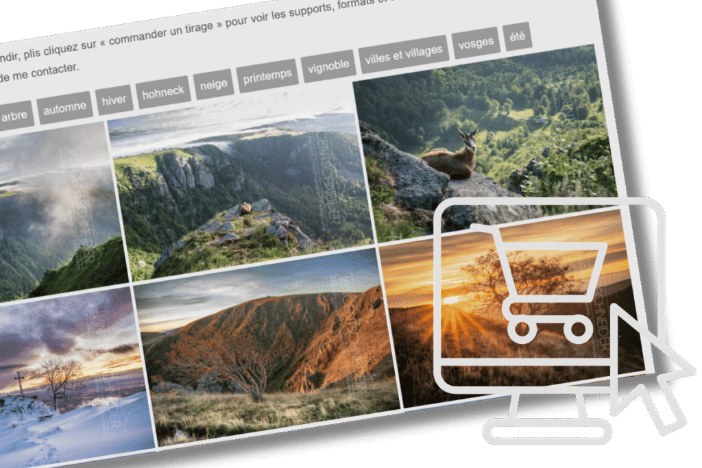 Nouvelle boutique de tirages photo en ligne paysages d'Alsace et Vosges